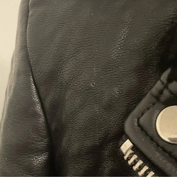 Topshop | shearling faux leather moto jacket - Picture 8 of 12